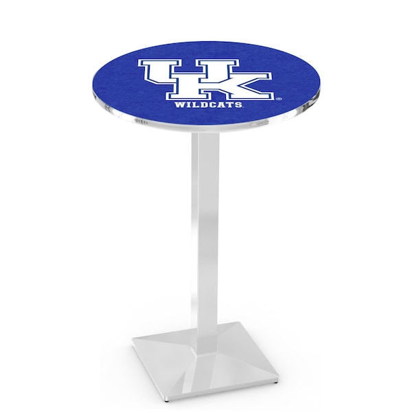 42" Chrome Kentucky "UK" Pub Table